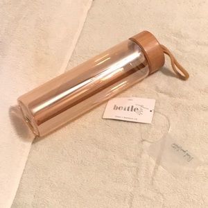 🆕JCP 22oz Metallic Glass Bottle w Bamboo Lid